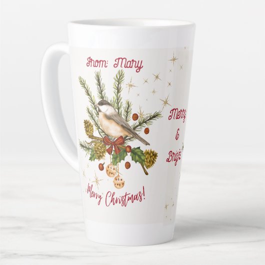 Sip & Cherish: Uw "Briefkaart" kerst Mok; Latte Mok (Linkerhoek)