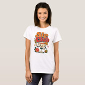 Sip Club Retro Cocktail T-shirt (Voorkant volledig)