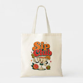 Sip Club Retro Cocktail Tote Bag (Achterkant)