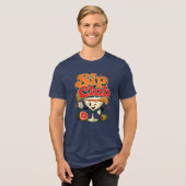 Sip Club Retro Cocktail Tri-Blend Shirt (Voorkant volledig)