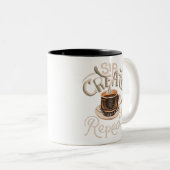 SIP Creëer Repeat Tweekleurige Koffiemok (Voorkant rechts)