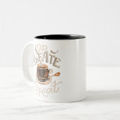 SIP Creëer Repeat Tweekleurige Koffiemok (Voorkant links)