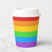 Sip de regenboog papieren bekers (Achterkant)