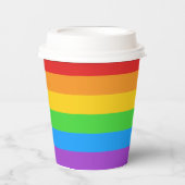 Sip de regenboog papieren bekers (Voorkant)