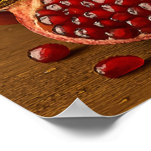 Sip de zomer - Granaatappel Juice Art Print (Hoek)