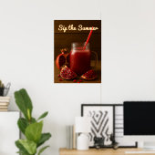 Sip de zomer - Granaatappel Juice Art Print (Thuiskantoor)