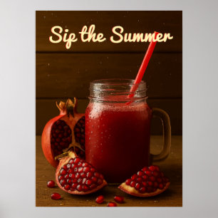 Sip de zomer - Granaatappel Juice Art Print