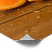 Sip de zomer - Oranje Juice Waterverf Poster (Hoek)