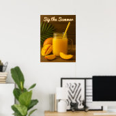 Sip de zomer - verfrissend mangosap poster (Thuiskantoor)