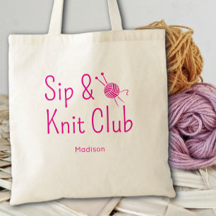 Sip En Breiclub Breiliefhebbers Aangepast Tote Bag