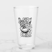 Sip en chill glas (Voorkant)