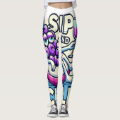 Sip en chill leggings (Voorkant)