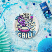 Sip en chill papieren bordje (Feest)