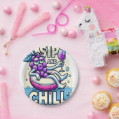 Sip en chill papieren bordje (Feest)