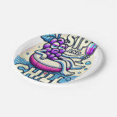 Sip en chill papieren bordje (Gekanteld)