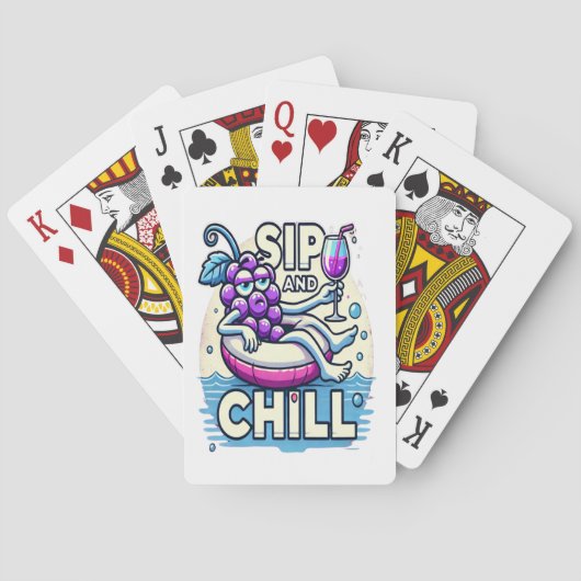 Sip en chill pokerkaarten (Achterkant)