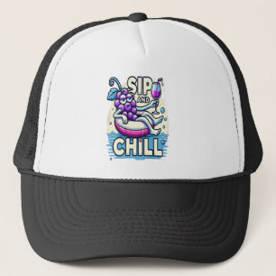 Sip en chill trucker hoed pet
