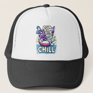 Sip en chill trucker hoed pet