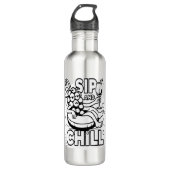 Sip en chill waterfles  (Voorkant)
