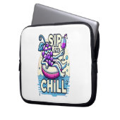 Sip En Chillen Elektronicatas Laptop Sleeve (Voorkant Links)