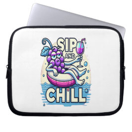 Sip En Chillen Elektronicatas Laptop Sleeve