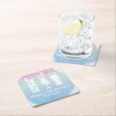 Sip en Dip Pool Party Verjaardagsfeest Kartonnen Onderzetters (Insitu)