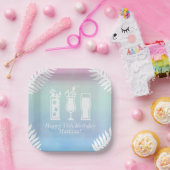 Sip en Dip Pool Party Verjaardagsfeest Papieren Bordje (Feest)