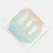 Sip en Dip Pool Party Verjaardagsfeest Servet (Hoek)