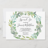 Sip en See baby boy douches, greenery Kaart (Voorkant)