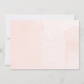 Sip en See girl baby shower Floral blush roze Kaart (Achterkant)