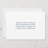 Sip en See marineblauw ballonnen baby shower boy I Kaart (Achterkant)