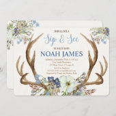 Sip en See Meet and Greet boy nodigboho uit Kaart (Voorkant / Achterkant)