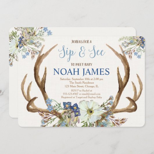 Sip en See Meet and Greet boy nodigboho uit Kaart