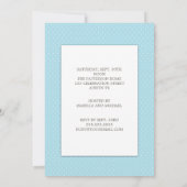 Sip en See Sweet Baby Boy in Blue Invitation Kaart (Achterkant)