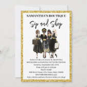 Sip en Shop Pop-upwinkel Kaart (Voorkant)