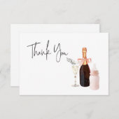 Sip en zie Baby shower Dank u Bedankkaart (Voorkant / Achterkant)