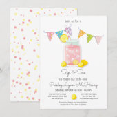 Sip en zie Baby shower Mason Jar Invitation Kaart (Voorkant / Achterkant)