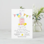 Sip en zie Baby shower Mason Jar Invitation Kaart (Staand voorkant)