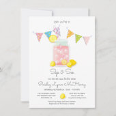 Sip en zie Baby shower Mason Jar Invitation Kaart (Voorkant)