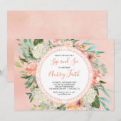 Sip en zie de uitnodigingen van kleine meisjes, on (Voorkant / Achterkant)