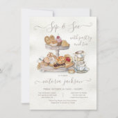 Sip en zie met het Baby shower van het Verfassenth Kaart (Voorkant)