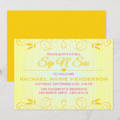 Sip en zie Moderne Gele Vlaamse Stripes Kaart (Voorkant / Achterkant)