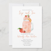 Sip en zie Perzige Nieuwe Baby Kaart (Voorkant)