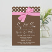 Sip en zie Roze bruine polawdok Kaart (Staand voorkant)