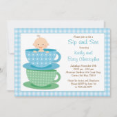 Sip en zie uitnodiging tot Baby shower (Voorkant)
