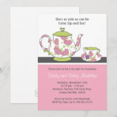 Sip en zie uitnodiging tot Baby shower (Voorkant / Achterkant)