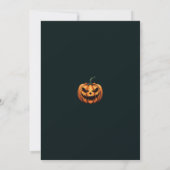 Sip, Feest & Fright: moderne Halloween typografie Kaart (Achterkant)