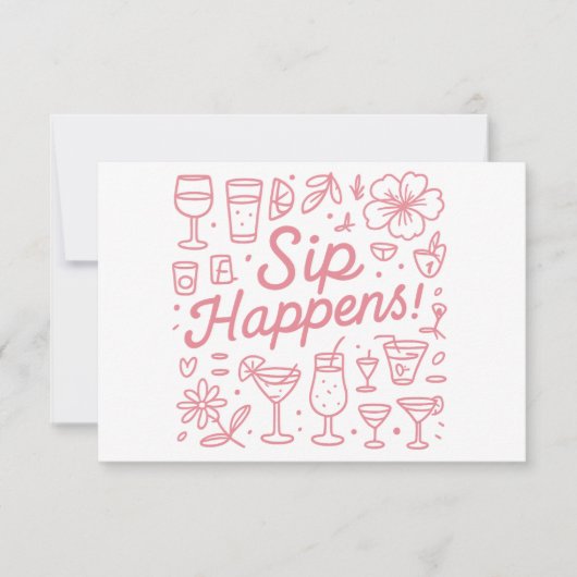 Sip gebeurt bedankkaart (Voorkant)