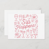 Sip gebeurt bedankkaart (Voorkant / Achterkant)