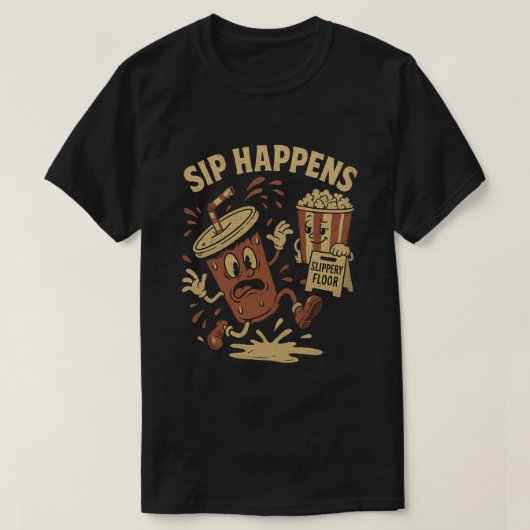 SIP GEBEURT  CARTOON T-SHIRT (Design voorkant)